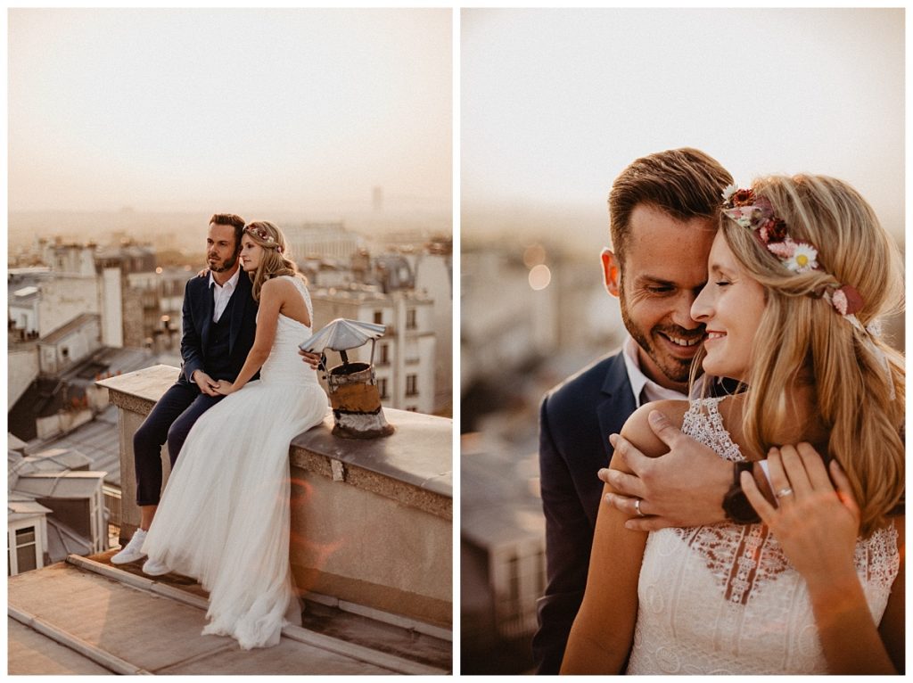 photographe mariage paris toit de paris accès naturel