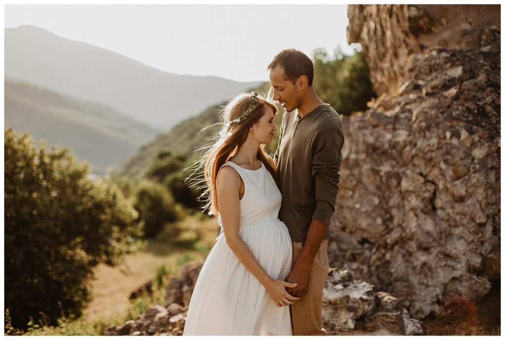 séance grossesse maternité alsace nature extérieur couple